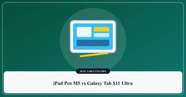 Comparatif entre l'Apple iPad Pro 13 pouces M5 et la Samsung Galaxy Tab S11 Ultra