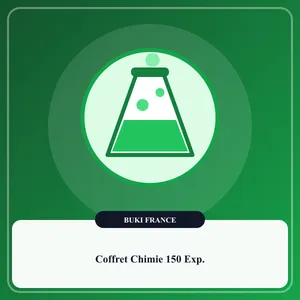 Coffret d'expériences de chimie Buki avec tubes à essai, lunettes de protection et livret