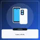 Smartphone Samsung Galaxy A55 5G bleu clair vu de face et de dos avec triple capteur photo