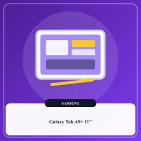 Tablette Samsung Galaxy Tab A9+ anthracite de 11 pouces en format paysage